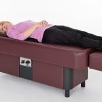 lady laying on ComfortWave hydromassage table